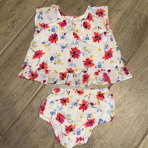 Gap Baby Floral Top with Bloomers
